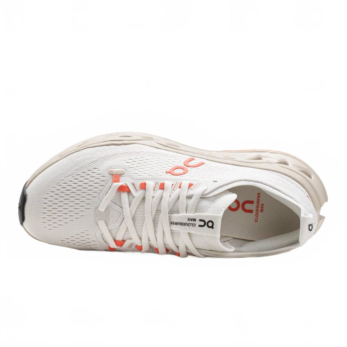 Men's Cloudsurfer Max Running Shoes In Ivory/salmon