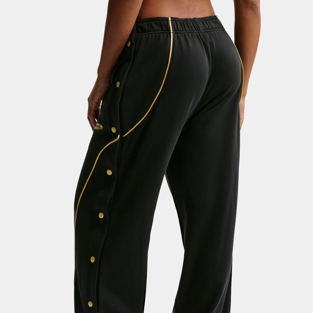 Dri Fit Fleece Tearaway Womens Pants (Black/Buff Gold)