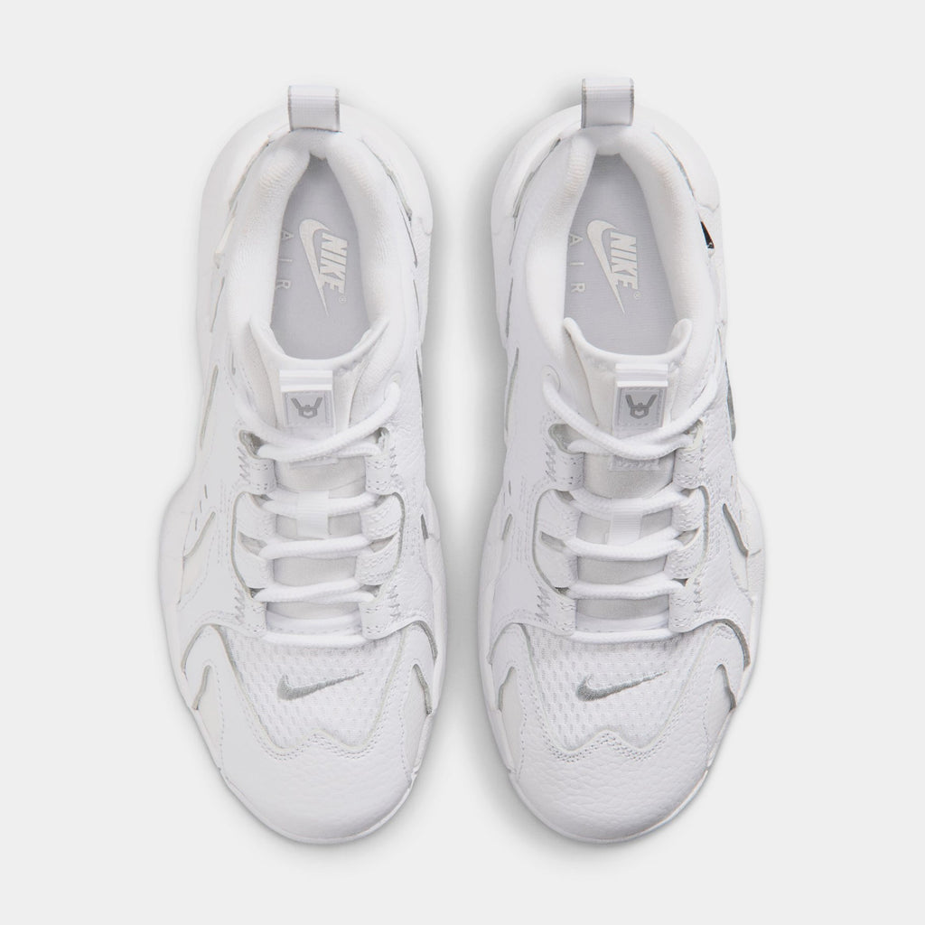 Air DT Max 96 Low Grade School Basketball Shoes (White/Metallic Silver)