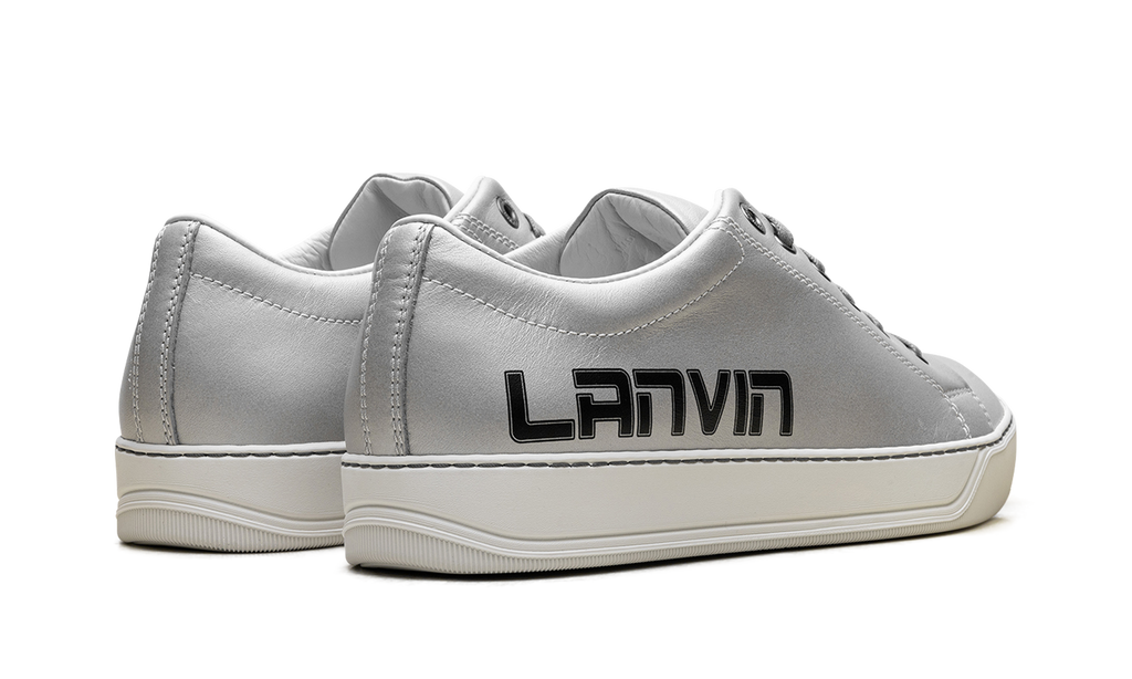 Logo Print Low-Top Sneakers "Metallic Grey" FM SKDBLO LASE A19 138