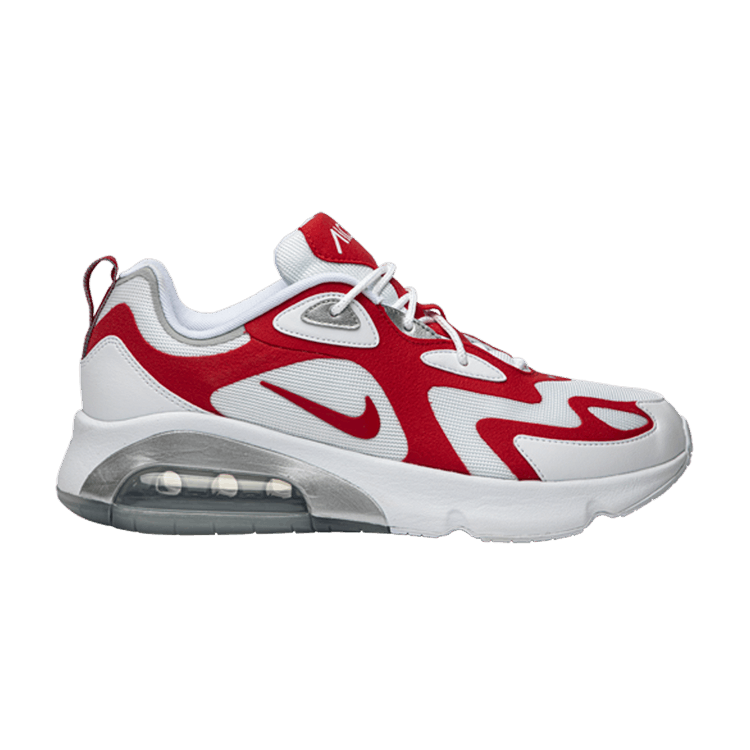 Nike Air Max 200 'University Red' — White/University Red/Metallic Silver