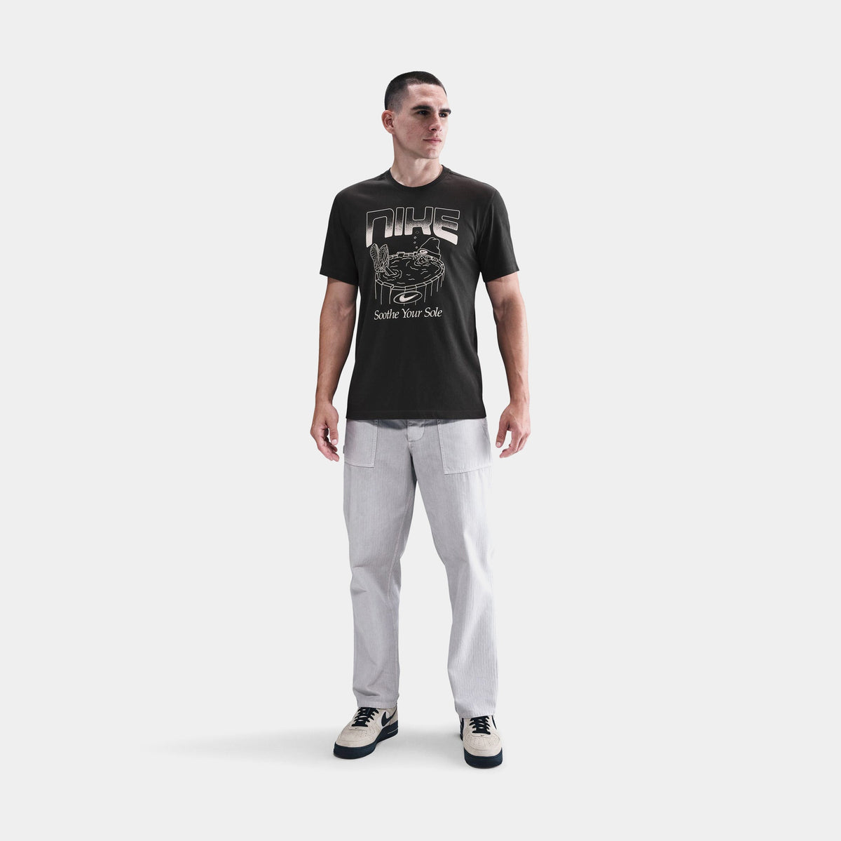 NSW Soothe Your Sole Graphic Mens Short Sleeve Shirt (Off Noir)