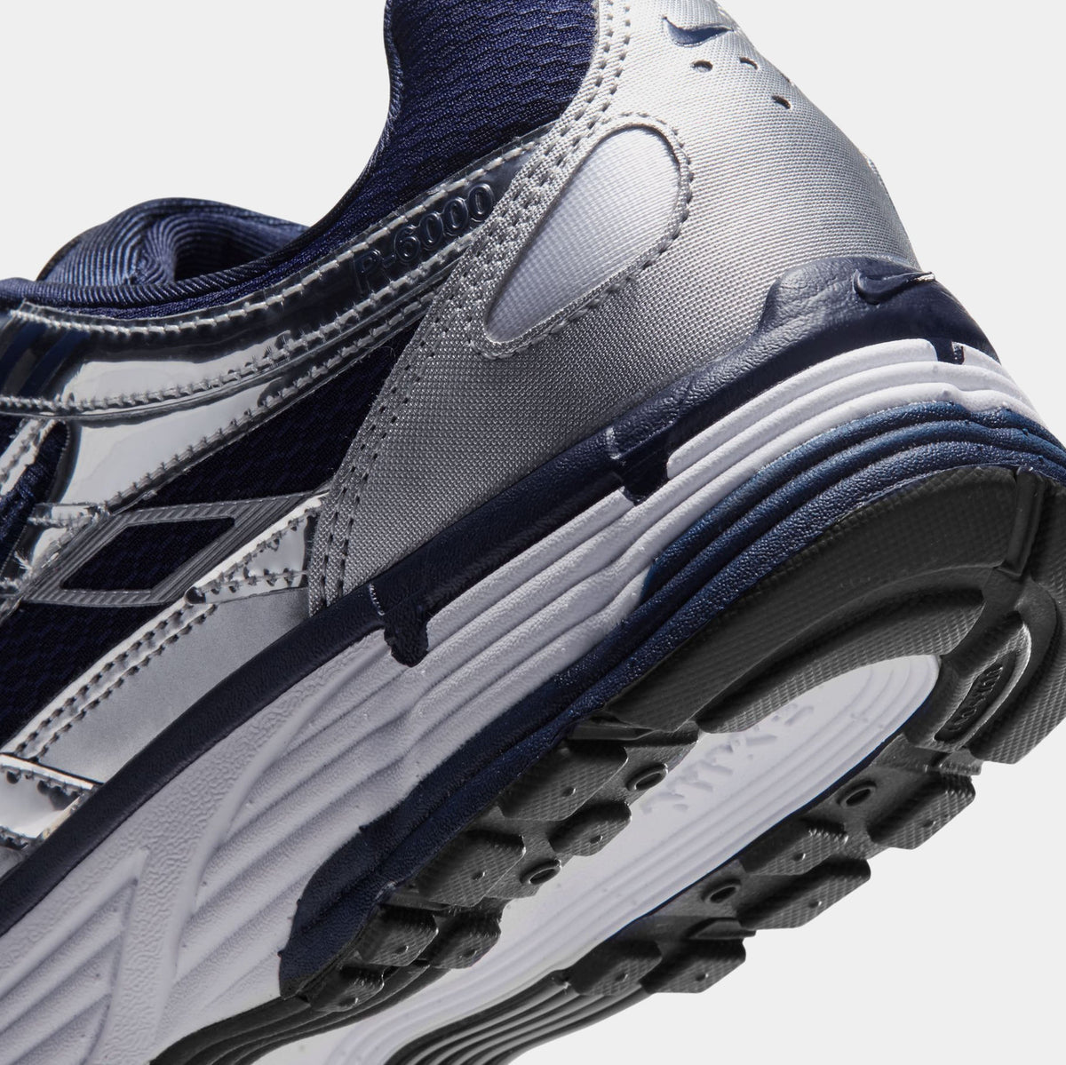 P-6000 Mens Running Shoes (Midnight Navy/Metallic Silver/White)