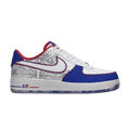 Nike Air Force 1 'Puerto Rico' — White/White-Gym Royal-University Red
