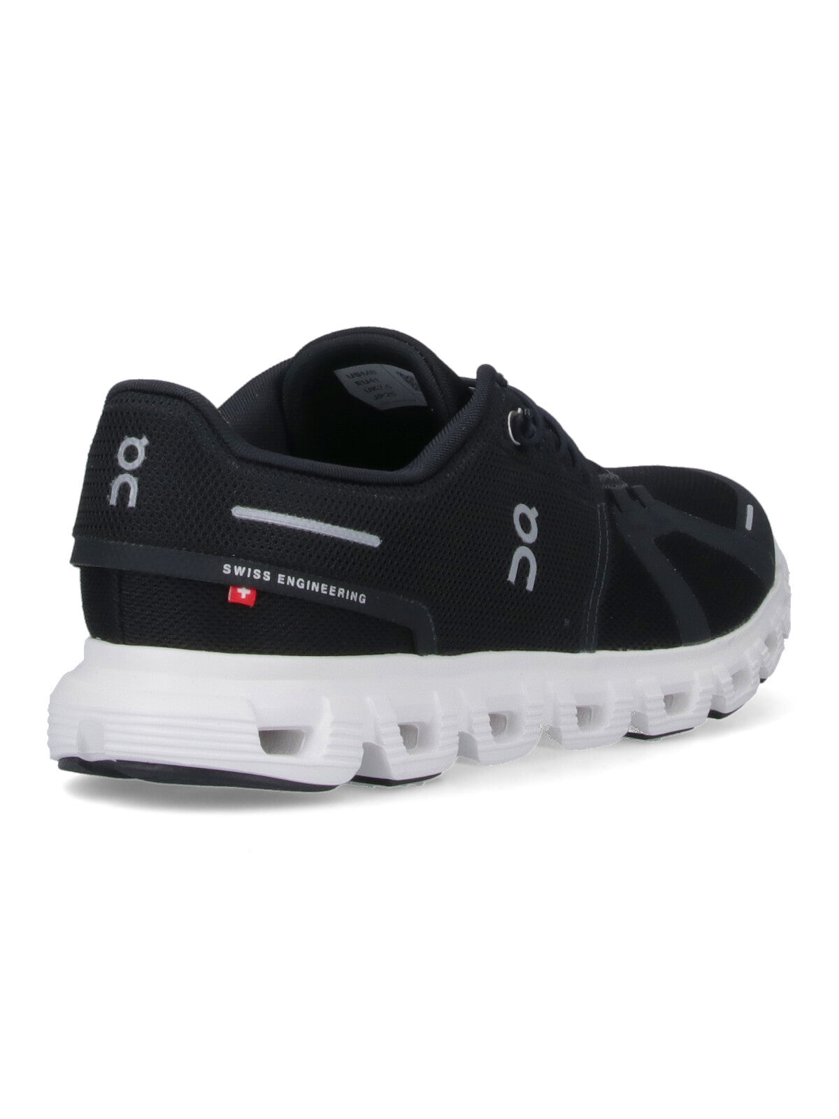Black Mesh Sneakers With Textured Rubber Sole