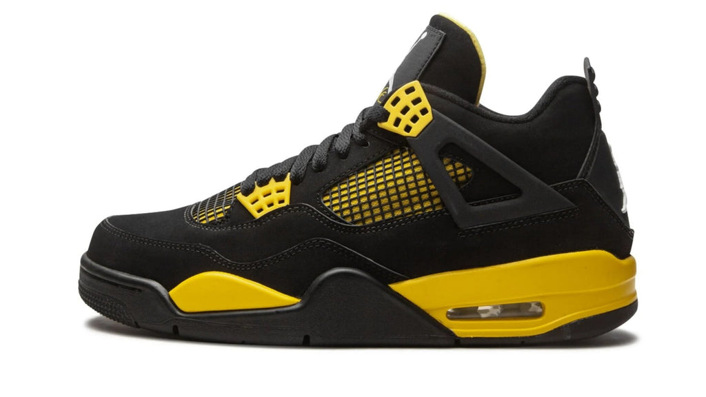 Air Jordan 4 Retro Thunder - Black & Tour Yellow Classic Sneaker