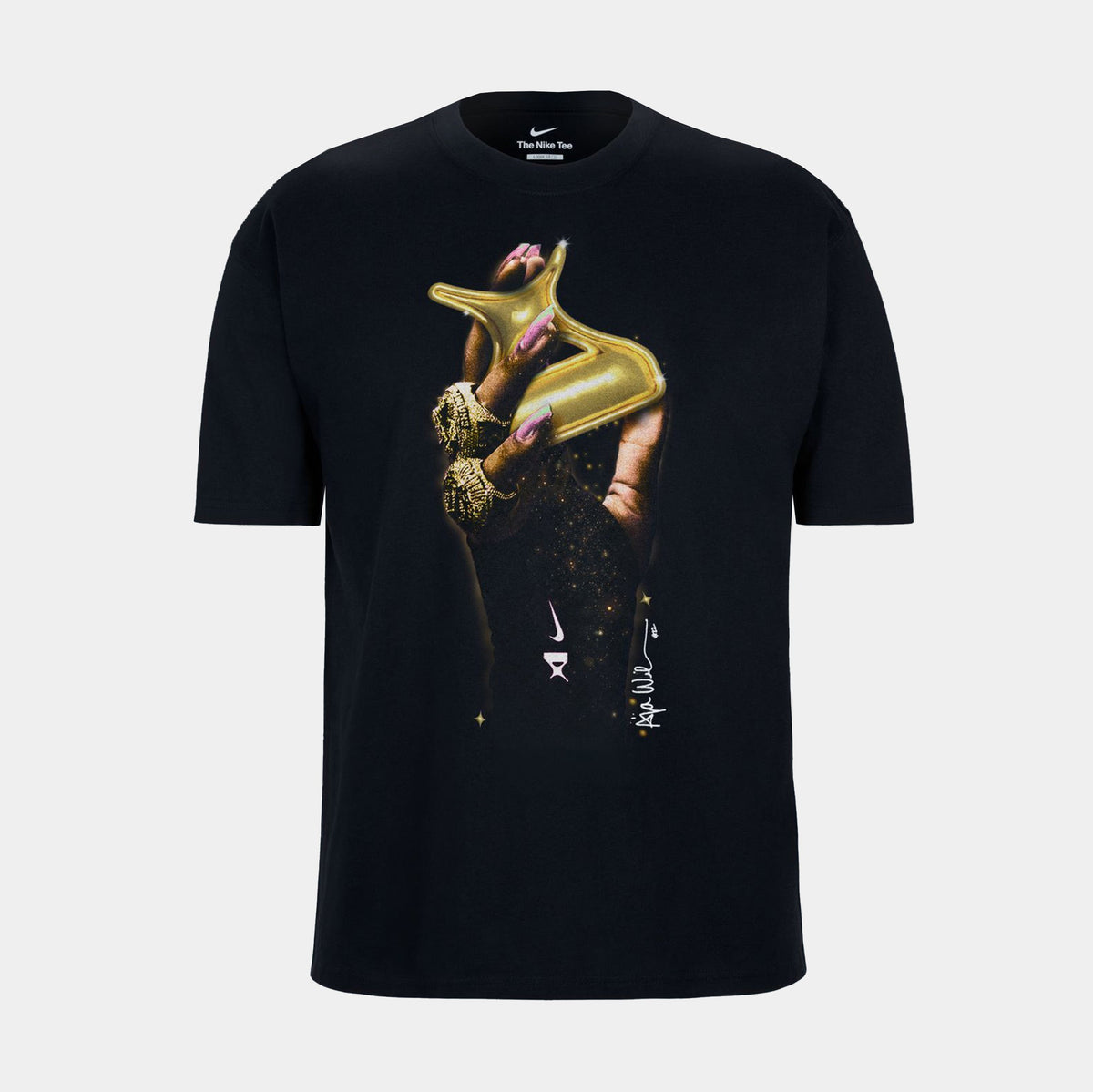 A'Ja Wilson Rings So Win Womens Short Sleeve Shirt (Black)