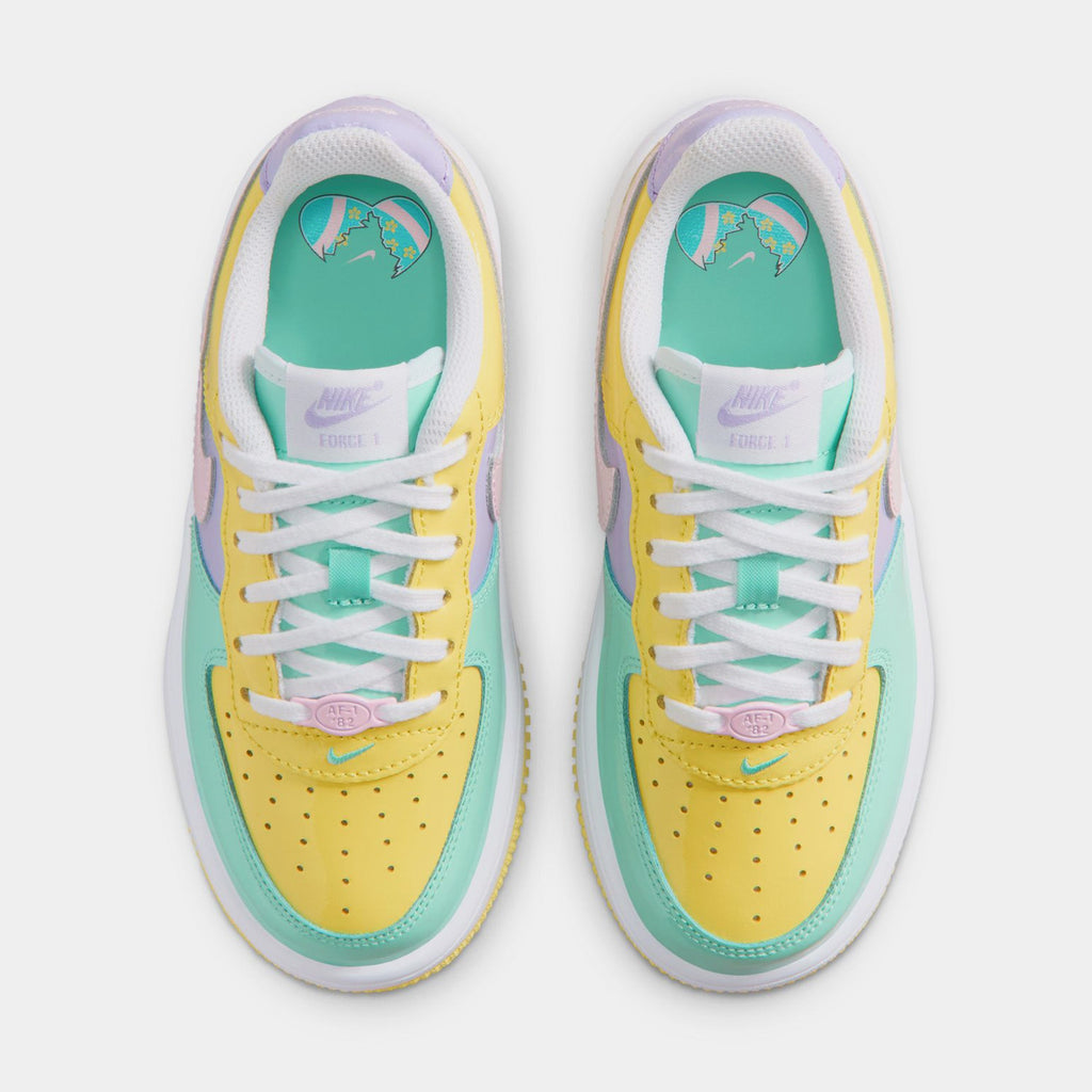 Air Force 1 '07 Easter Preschool Lifestyle Shoes (Yellow Pulse/Pink Foam/Hydrangeas)
