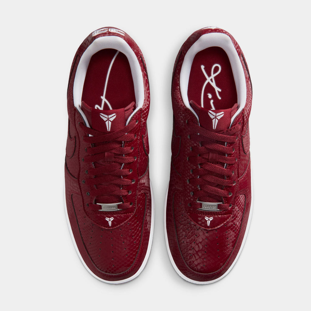 Kobe Air Force 1 Lower Merion Mens Lifestyle Shoes (Team Red/White)