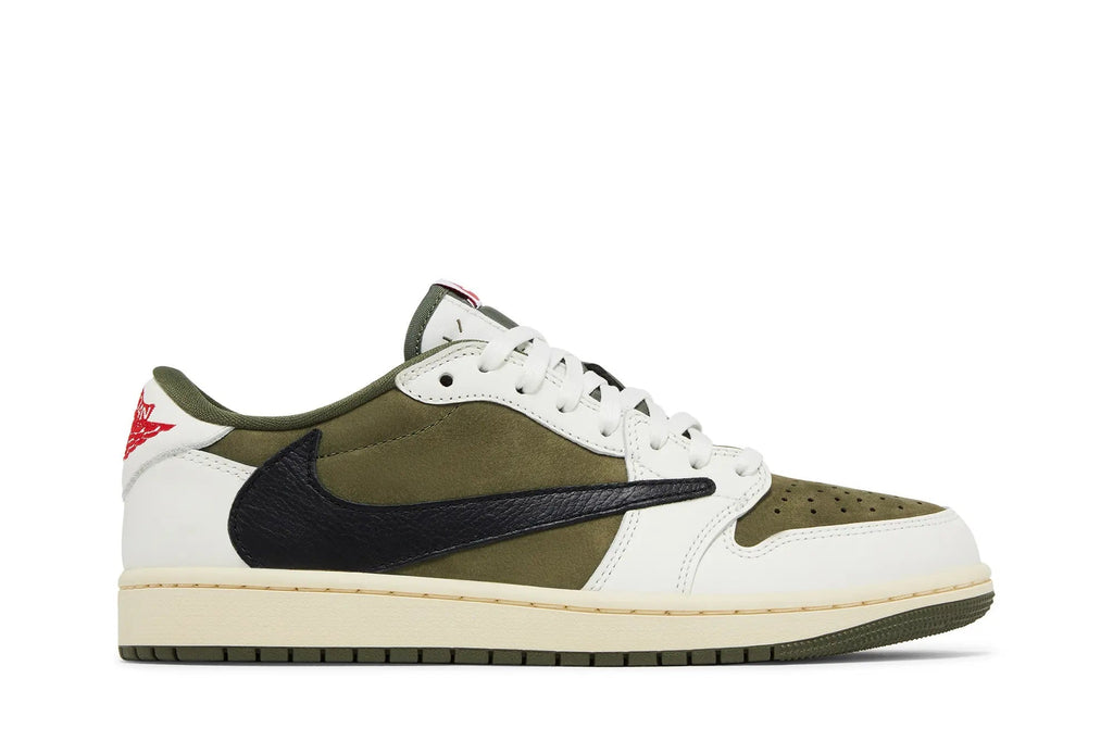 Travis Scott x Jordan 1 Low OG SP 'Reverse Olive' - Limited Collaboration Sneaker