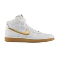 Nike Air Force 1 Downtown High Premium 'White Metallic Gold'