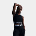 Pro Dri Fit 365 Cropped Womens Tank Top (Black/White)