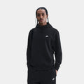 Club Pullover Fleece Mens Hoodie (Black/Black/White)