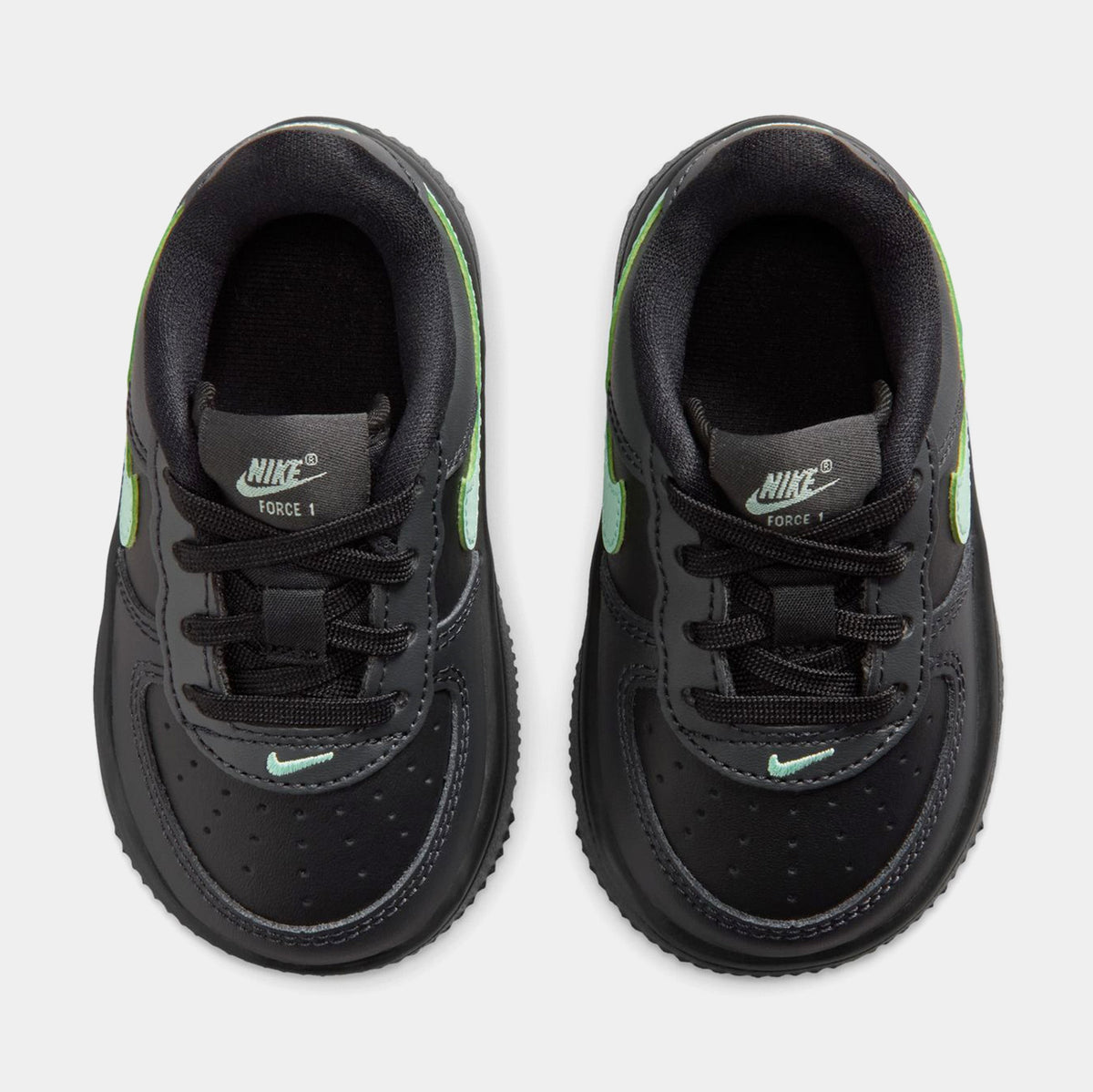 Air Force 1 Low Infant Toddler Lifestyle Shoes (Black/Arctic Green/Anthracite)