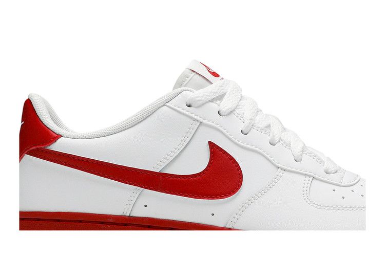 Nike Air Force 1 GS 'White Red Sole'