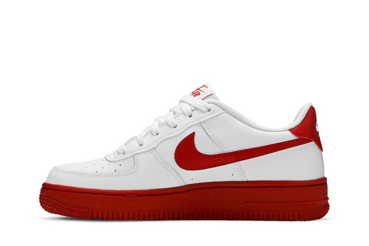 Nike Air Force 1 GS 'White Red Sole'