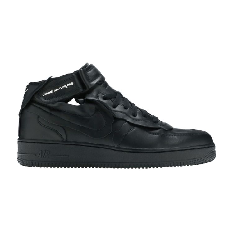 Comme des Garçons x Nike Air Force 1 Mid 'Triple Black'