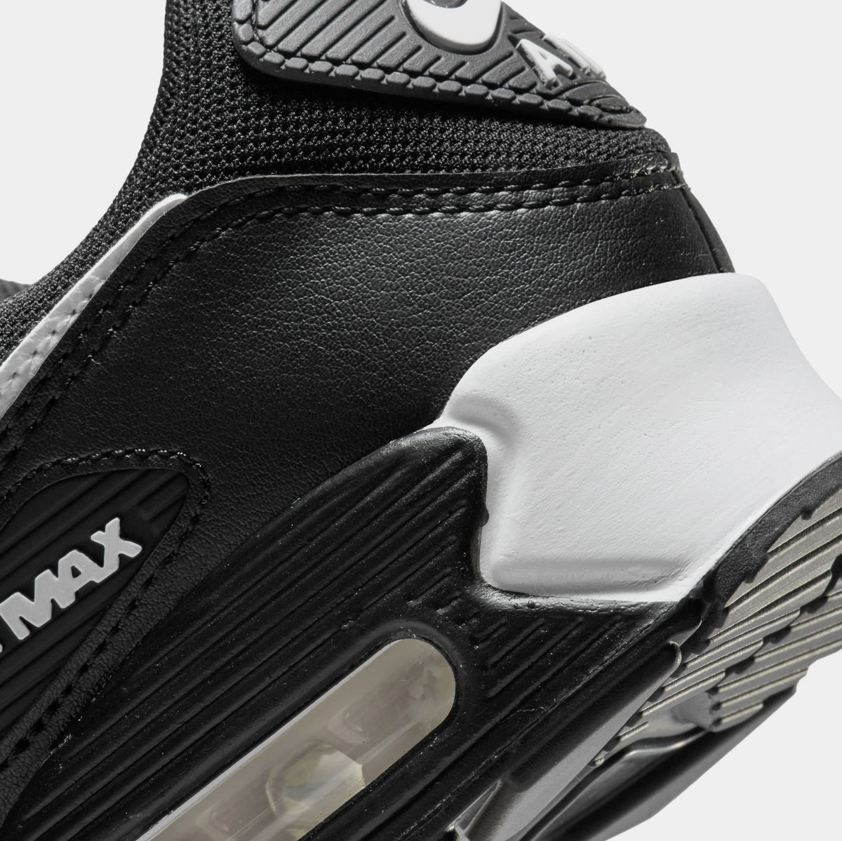 Air Max 90 Womens Running Shoes (Black/Black/White)