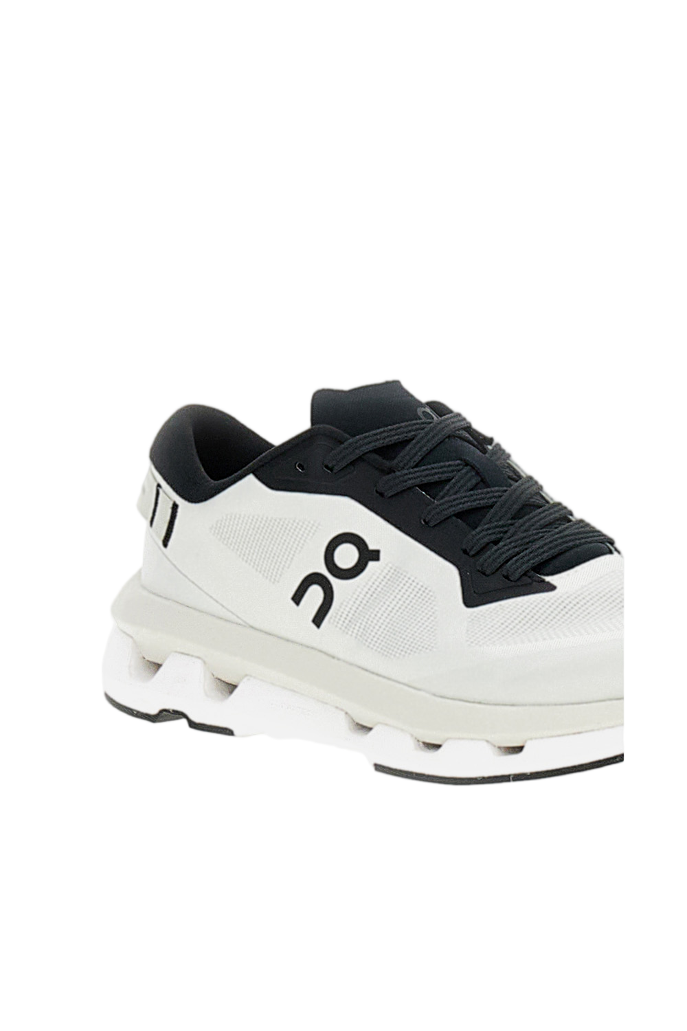 White Mesh Sneakers with Speed-Lacing System