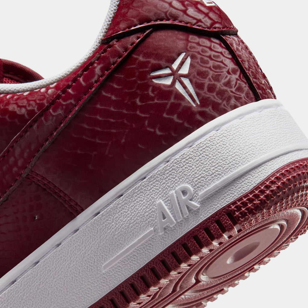 Kobe Air Force 1 Lower Merion Mens Lifestyle Shoes (Team Red/White)