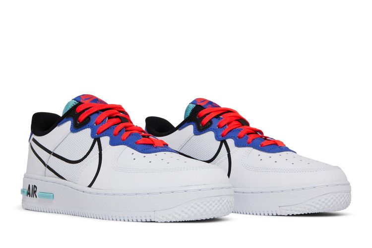 Nike Air Force 1 React GS 'Astronomy Blue Laser Crimson'
