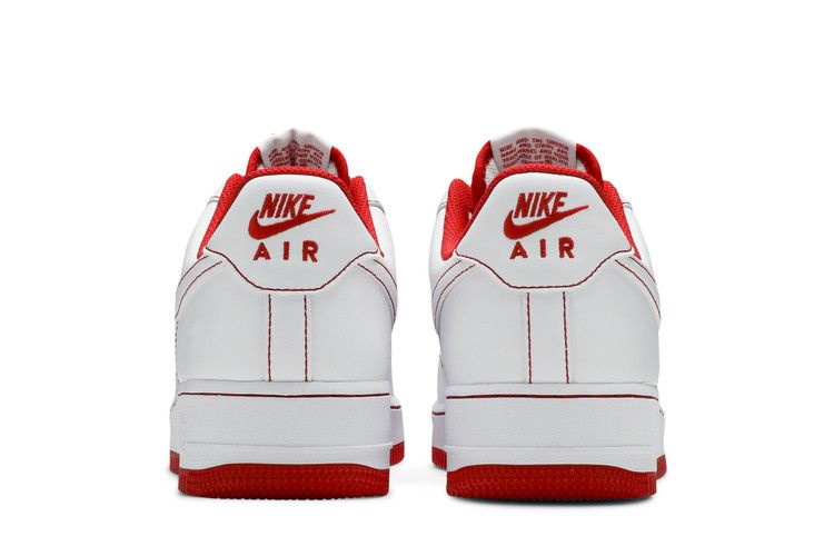 Nike Air Force 1 '07 'Contrast Stitch - White University Red'