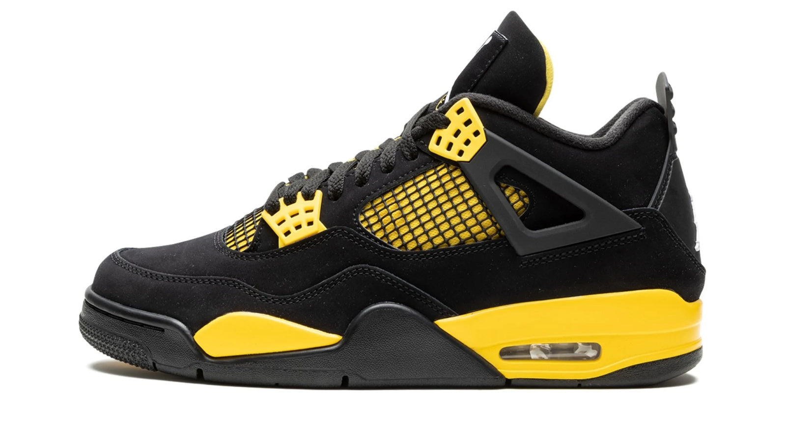 Air Jordan 4 Retro Thunder 2023 - Black & Tour Yellow Basketball Shoe