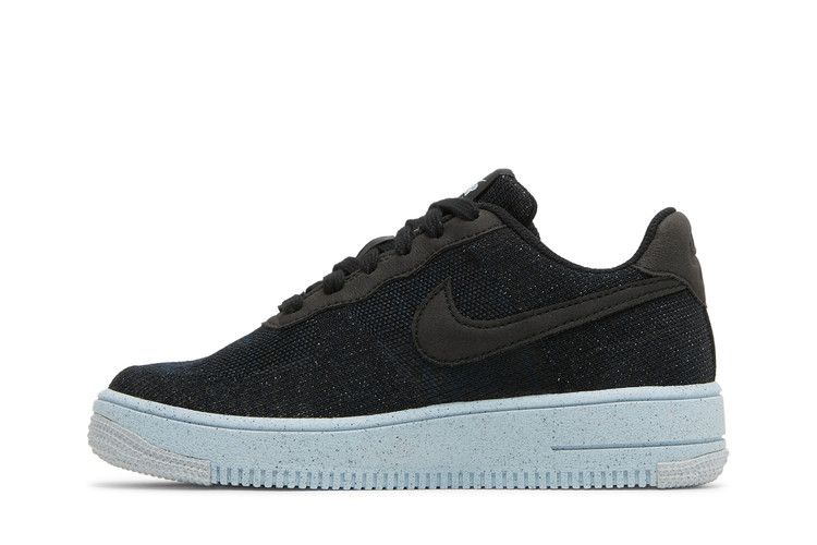 Nike Air Force 1 Crater Flyknit GS 'Black Chambray Blue'