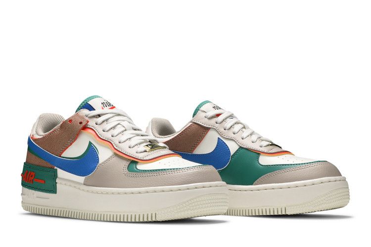 Nike Wmns Air Force 1 Shadow 'Sail Signal Blue Green'