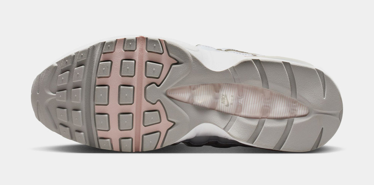 Air Max 95 Womens Running Shoes (White/Silt Red/Light Charcoal/Pearl Grey)