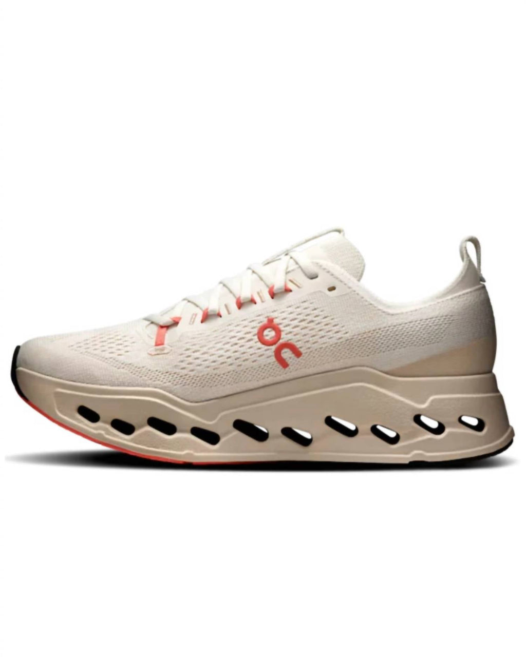 Men's Cloudsurfer Max Running Shoe In Ivory | Salmon