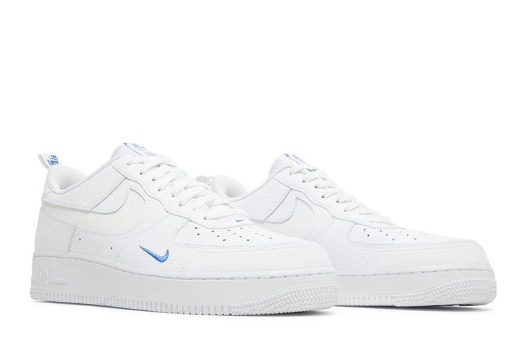 Nike Air Force 1 LV8 'White Game Royal' — White/White/Game Royal