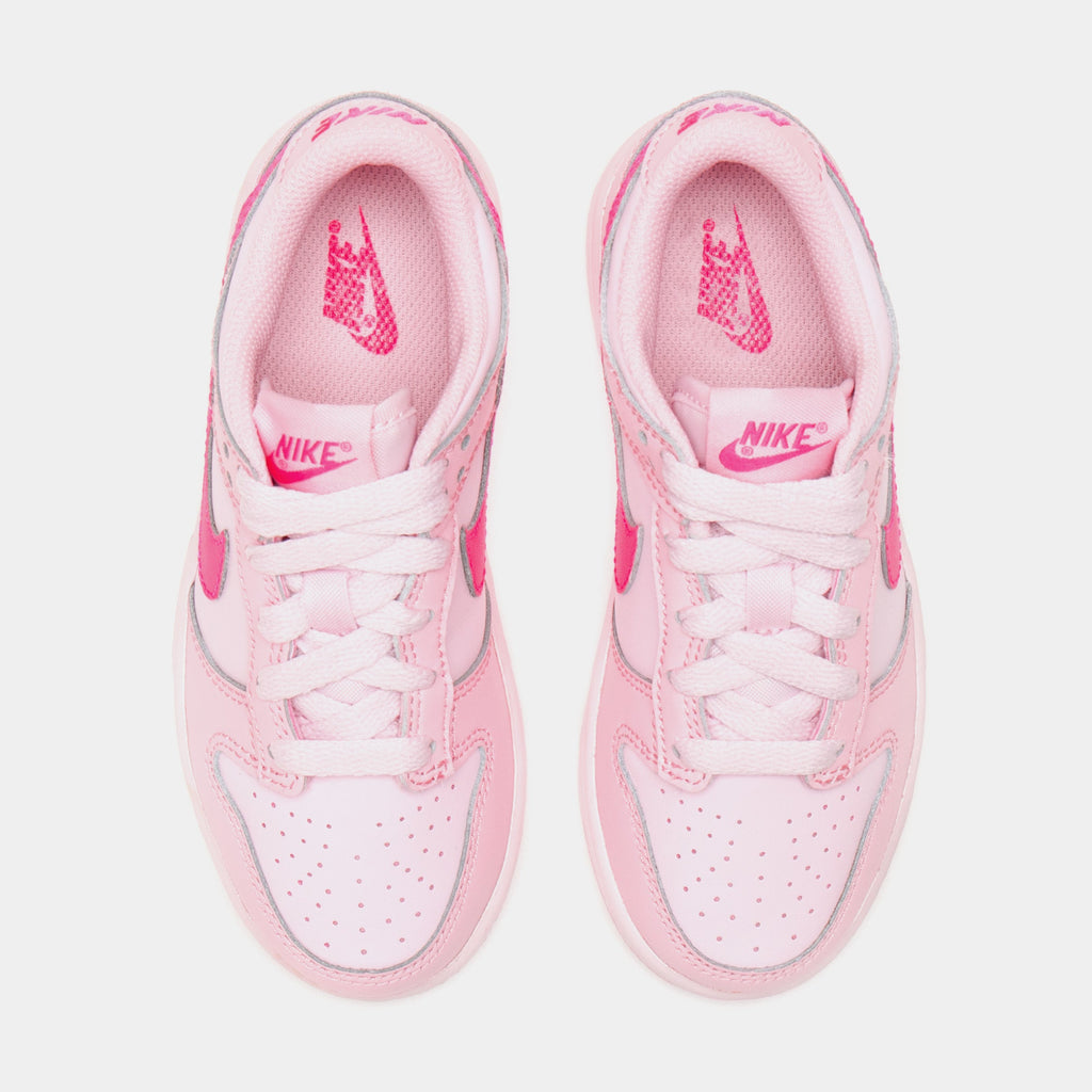 Dunk Low Triple Pink Preschool Lifestyle Shoe (Pink)