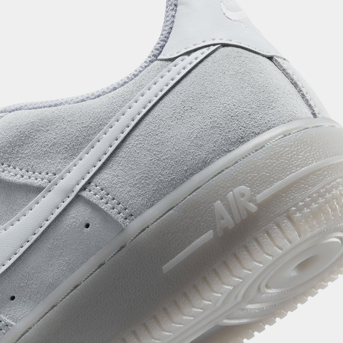 Air Force 1 LV8 3 Grade School Lifestyle Shoes (Wolf Grey/Wolf Grey/Black)