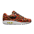 Nike Air Max 1 Premium SE 'Floral Mowabb' — Black/Black/Flash Crimson/Faded Spruce