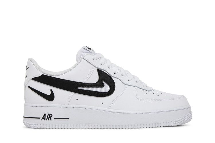 Nike Air Force 1 '07 'Cut Out Swoosh - White Black'