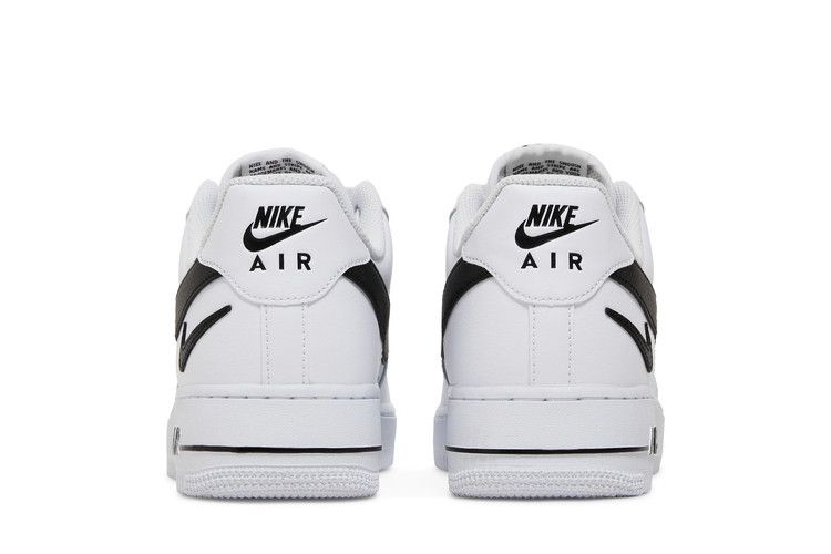 Nike Air Force 1 '07 'Cut Out Swoosh - White Black'