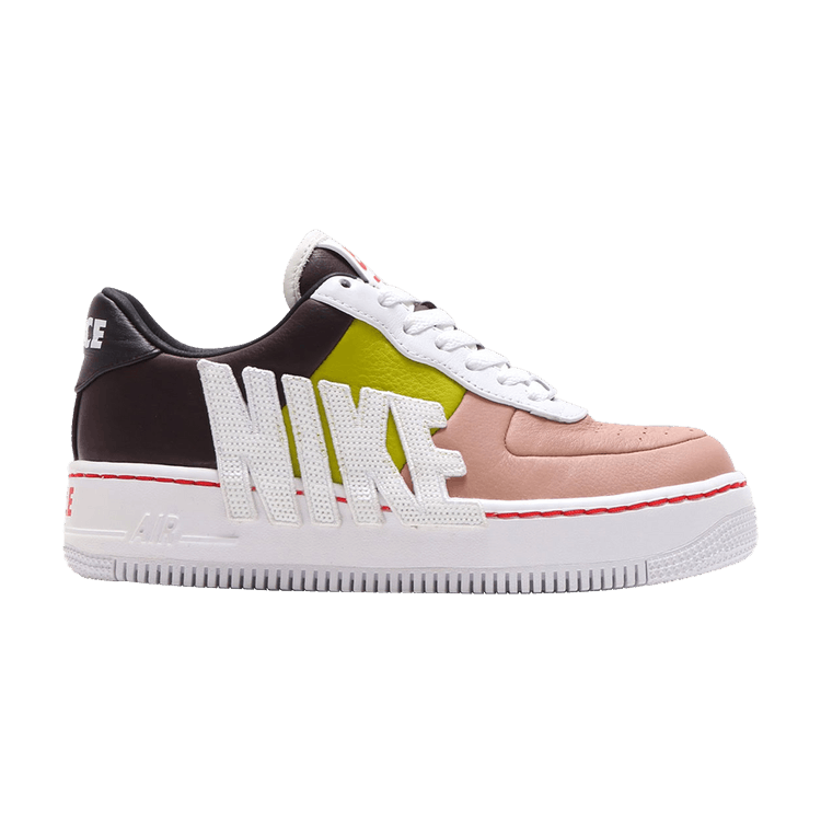 Nike Wmns Air Force 1 Upstep LX 'Force is Female' — Port Wine/White-Bright Cactus