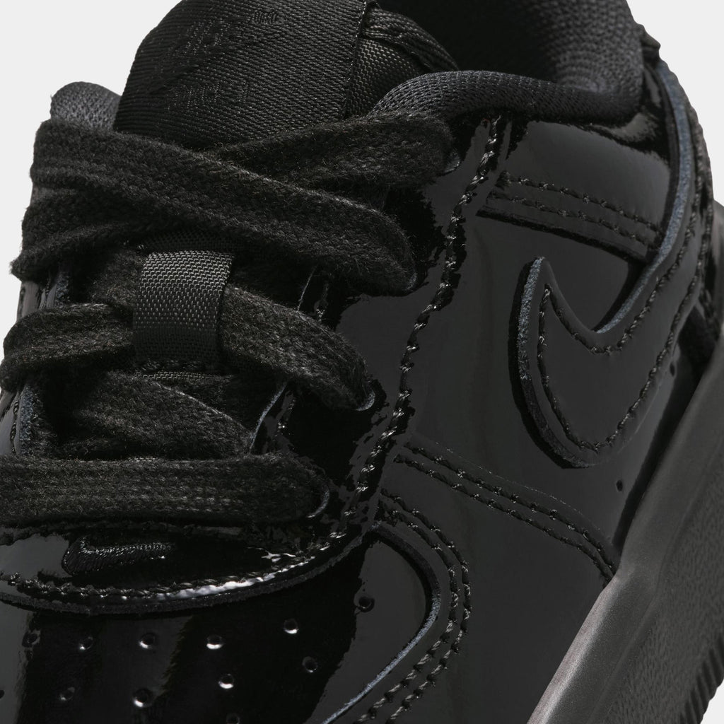 Air Force 1 Low Patent Leather Infant Toddler Lifestyle Shoes (Black)