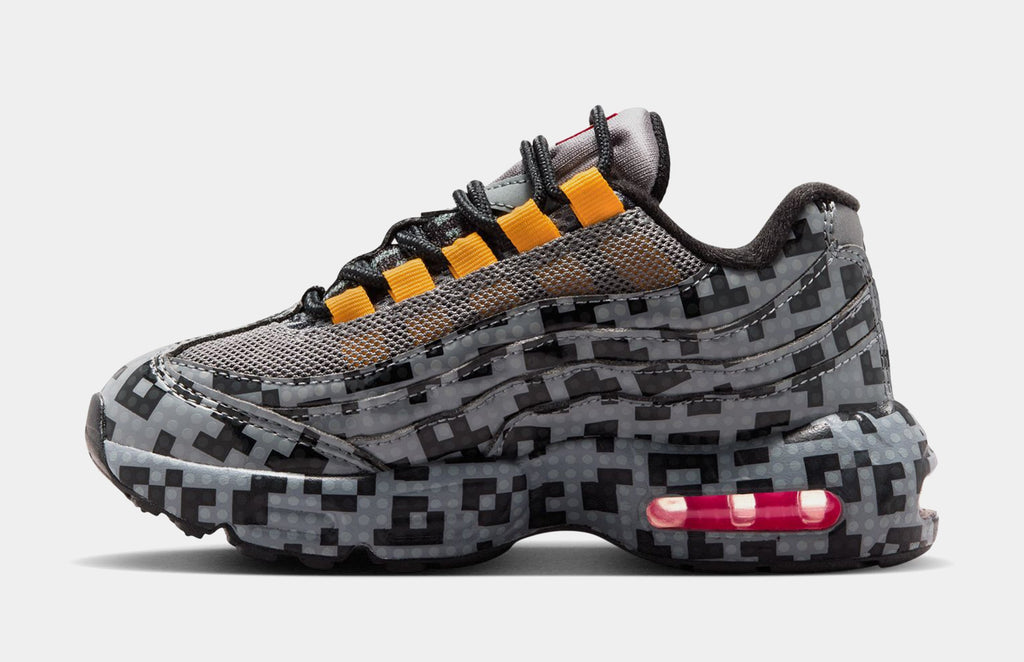 LEGO x Air Max 95 Brick Pixel Preschool Lifestyle Shoes (Smoke Grey/Metallic Silver/Black/University Gold/Volt/Hyper Pink) Free Shipping