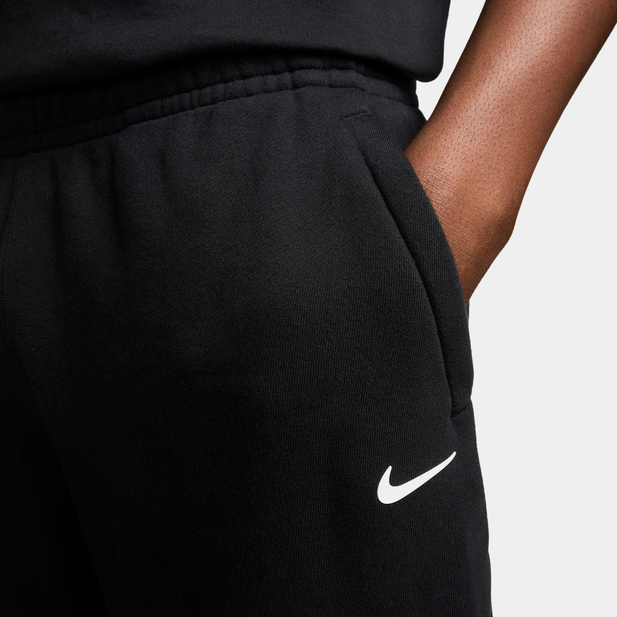 Nocta Fleece CS Open Hem Mens Sweatpants (Black/Black/White)