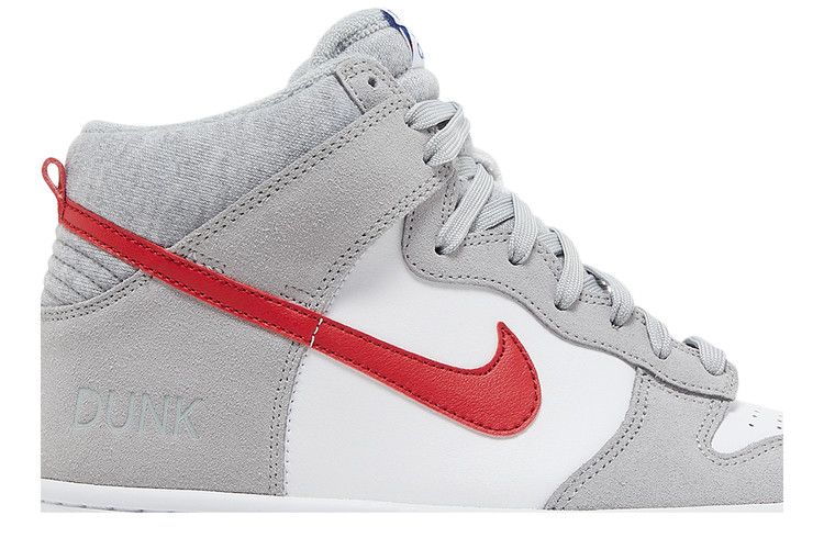 Nike Dunk High SE GS 'Athletic Club - Light Smoke Grey Gym Red'