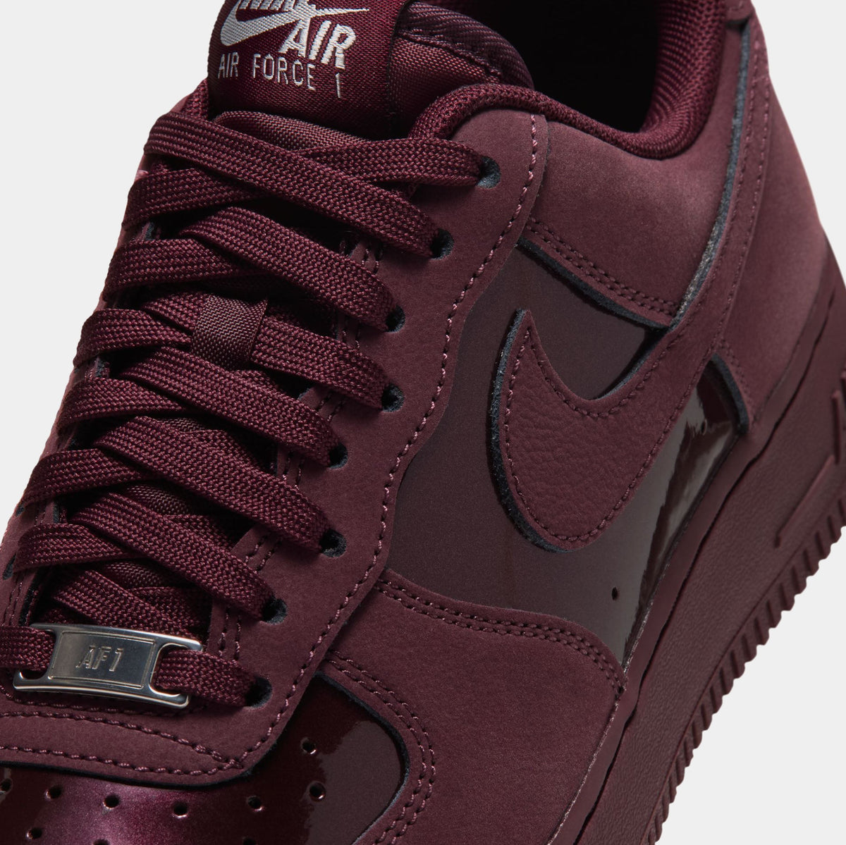 Air Force Street 1 Womens Lifestyle Shoes (Burgundy Crush/Nurgundy Crush)