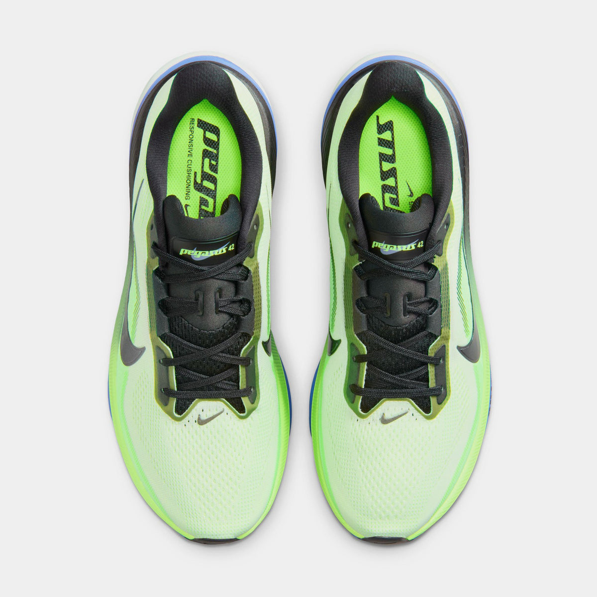 Air Zoom Pegasus 42 Volt Tint Sapphire Mens Running Shoes (Volt Tint/Black Spruce/Sapphire)