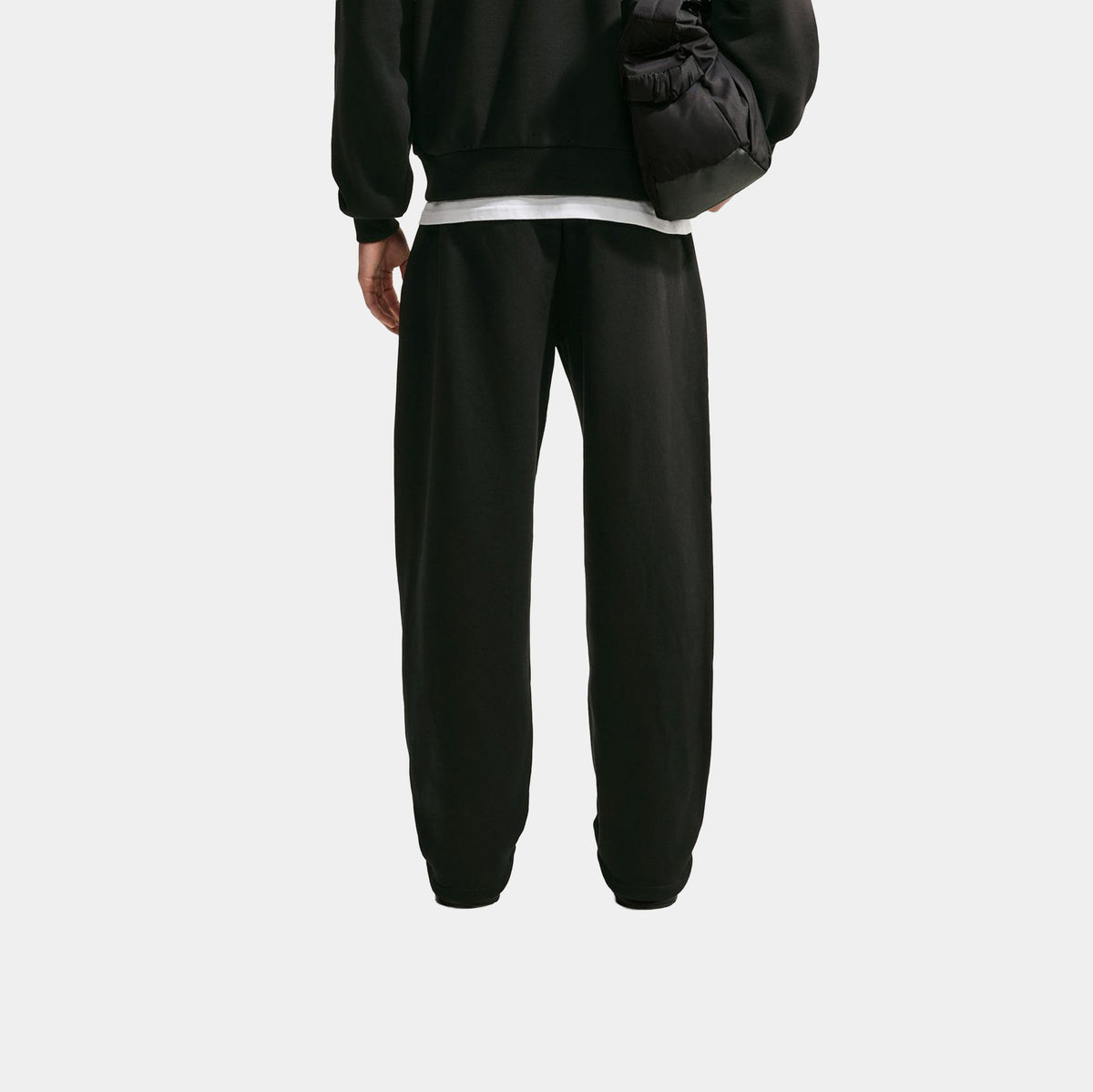 Solo Fleece Bungee Mens Pants (Total Black/Sail)