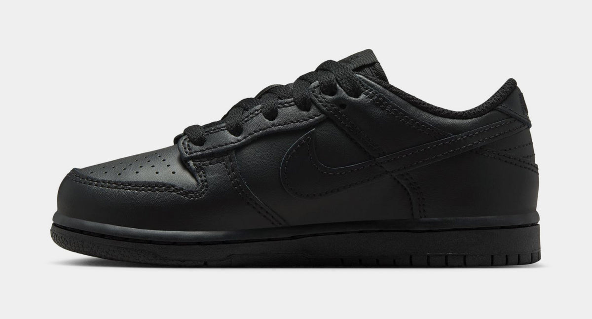 Dunk Low Preschool Lifestyle Shoes (Triple Black)