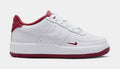 Air Force 1 LV8 Grade School Basketball Shoes (White/Team Red)
