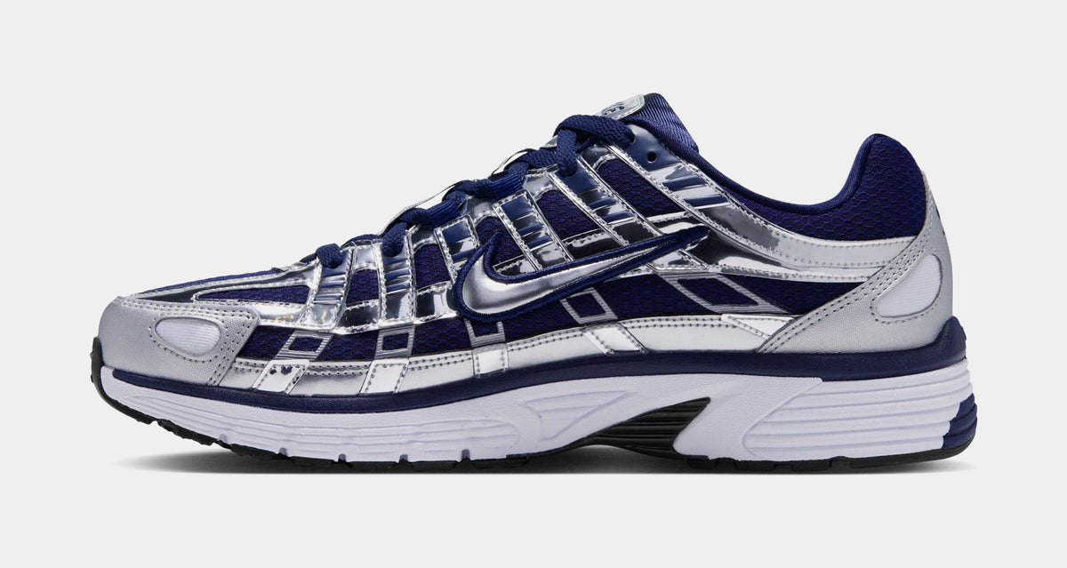 P-6000 Mens Running Shoes (Midnight Navy/Metallic Silver/White)