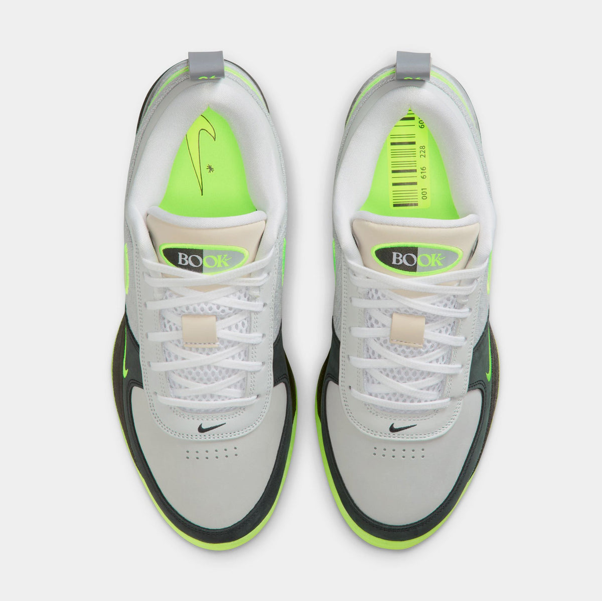 Book 1 AM Neon Mens Lifestyle Shoes (Light Smoke Grey/Volt/Black)