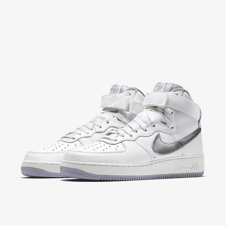 Nike Air Force 1 High Retro QS 'White Silver'